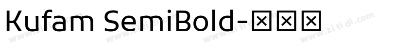 Kufam SemiBold字体转换